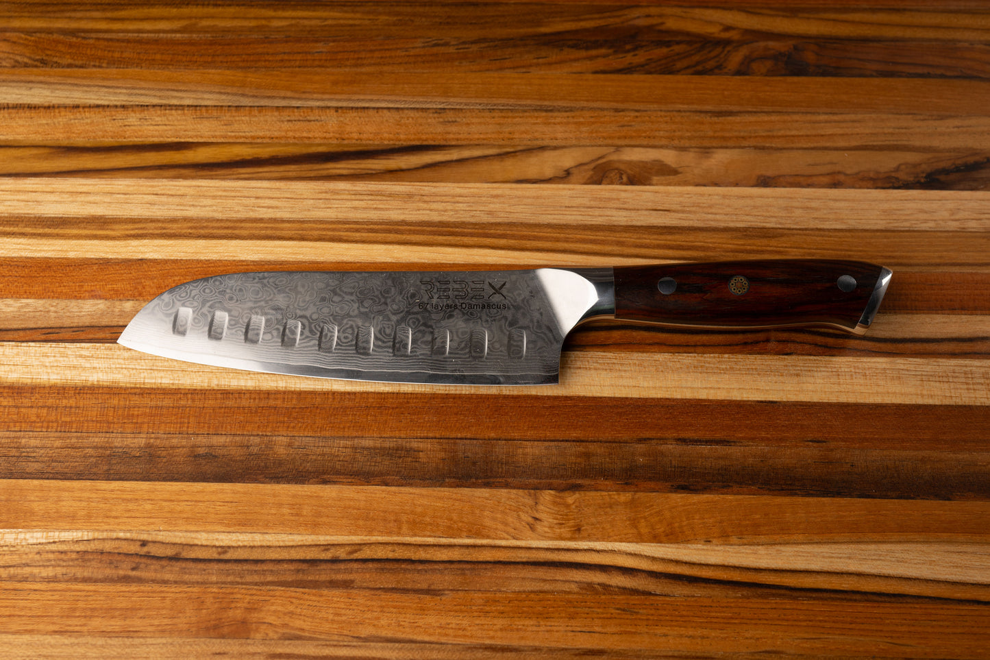 7.5" Damascus Santoku knife REBEX