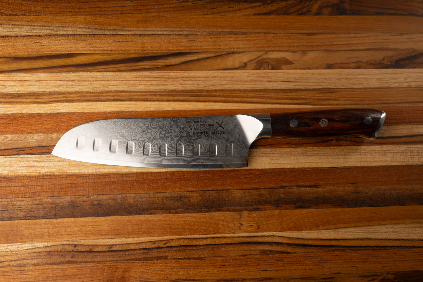 7.5" Damascus Santoku knife REBEX