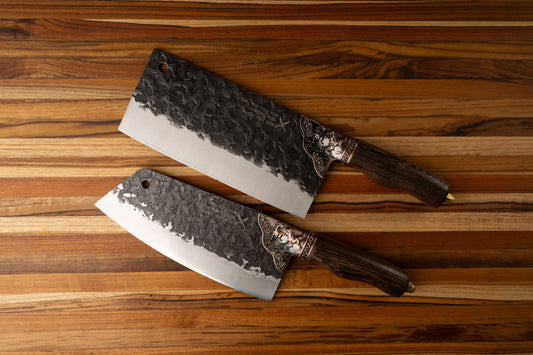 4 pc Damascus steak knife set REBEX