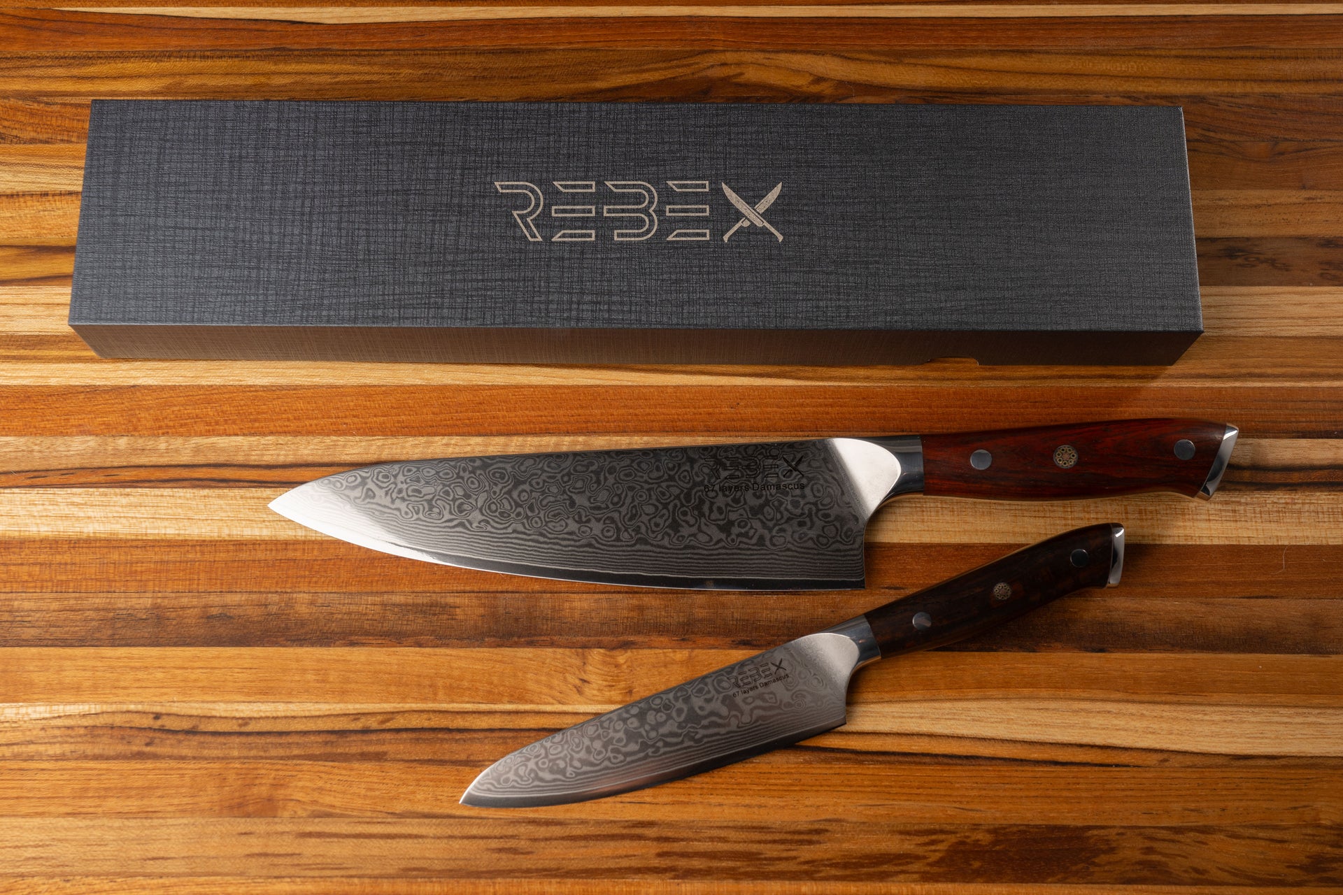 10 REBEX Damascus Chef knife