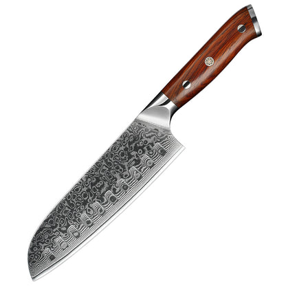 7.5" Damascus Santoku knife REBEX