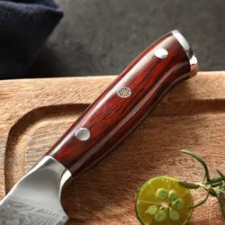 4 pc Damascus steak knife set REBEX